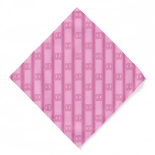 Fun and Fancy Pink Pretzel Bandana