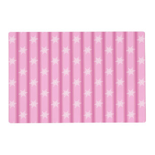 Fun and Fancy Pink Snowflake Placemat