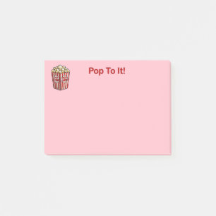 Fun and Fancy "Pop To It" Popcorn Post-it Notes