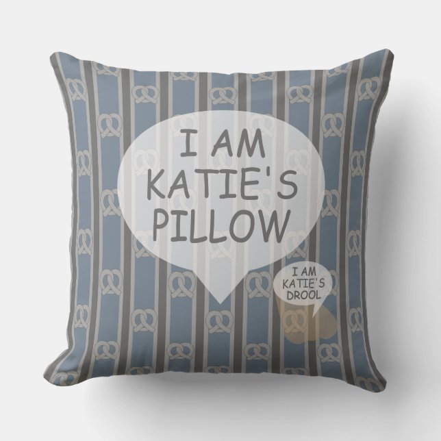 Fun and Fancy Pretzel Throw Pillow (Front)