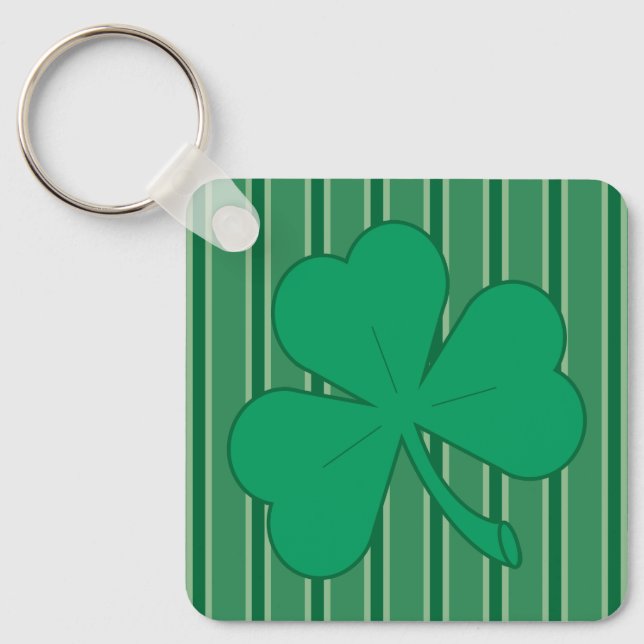 Fun and Fancy Shamrock Keychain (Front)