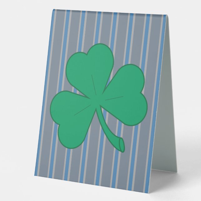 Fun and Fancy Shamrock Table Tent (Front)