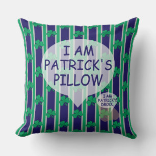 Fun and Fancy Shamrock Throw Pillow