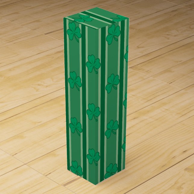 Fun and Fancy Shamrock Wine Box (Front)