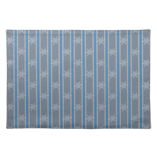 Fun and Fancy Snowflake Cloth Placemat (Front)