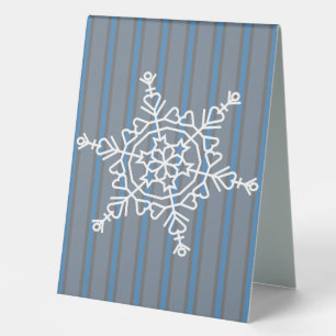 Fun and Fancy Snowflake Table Tent