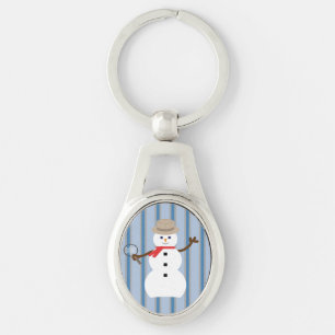 Fun and Fancy Snowman Detective Keychain