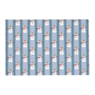 Fun and Fancy Snowman Detective Placemat