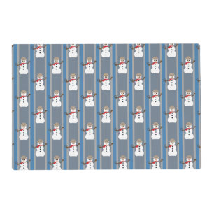 Fun and Fancy Snowman Detective Placemat
