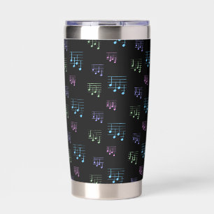 Fun and Fancy Ukulele Tuning Song Music Note Insulated Tumbler