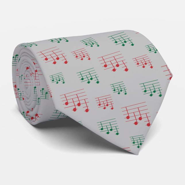 Fun and Fancy Ukulele Tuning Song Music Note Neck Tie (Rolled)