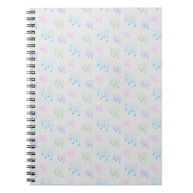 Fun and Fancy Ukulele Tuning Song Music Note Notebook (Front)