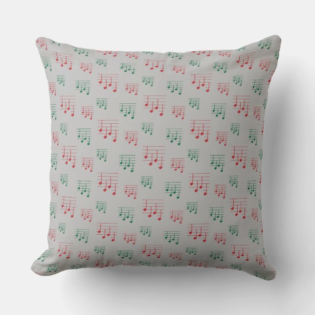 Fun and Fancy Ukulele Tuning Song Music Note Throw Pillow (Front)