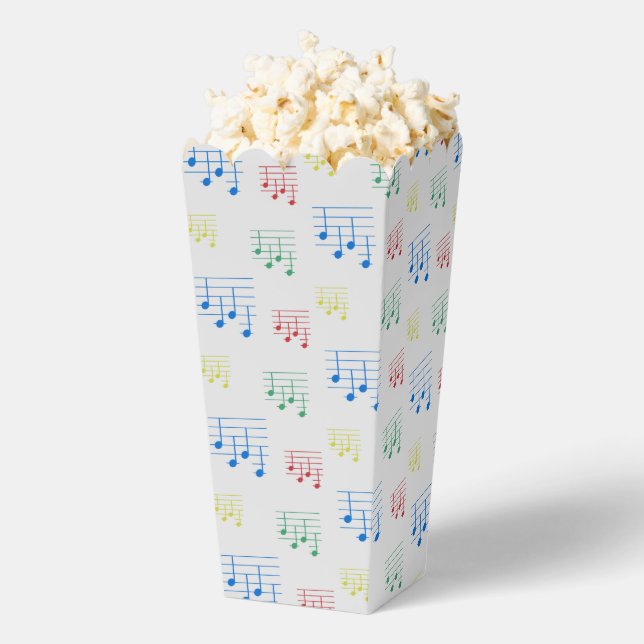 Fun and Fancy Ukulele Tuning Song Music Popcorn Favor Boxes (Popped)