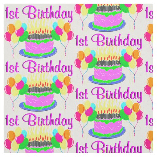 FUN AND FESTIVE 1ST BIRTHDAY FABRIC
