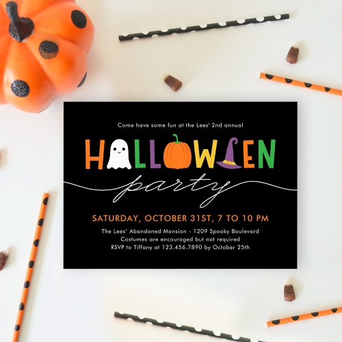 Fun and Festive Halloween Party Invitation