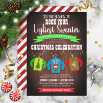 Fun and Festive Ugly Christmas Sweater Party Invitation