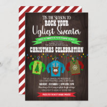Fun and Festive Ugly Christmas Sweater Party Invitation