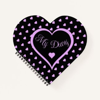 Fun and Flirty Pink Hearts My Diary