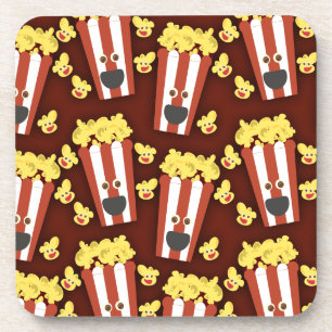 Fun and Fresh Movie Popcorn Beverage Coaster