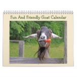Fun And Friendly Goat Calendar at Zazzle