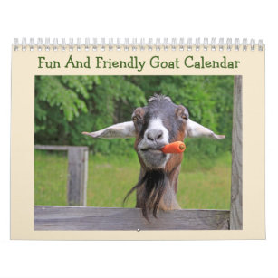 Fun And Friendly Goat Calendar