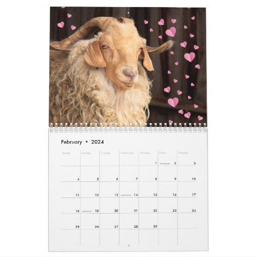 Fun And Friendly Goat Calendar Zazzle