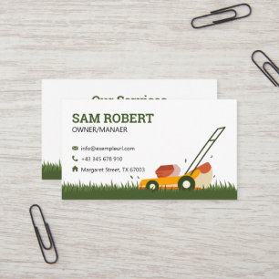 Fun and Friendly Landscaping with a Touch of Humor Business Card