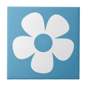 Fun and Funky 60s 70s Retro Flower Ceramic Tile