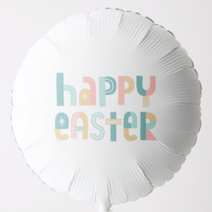 Fun and Funky Typography Easter design Balloon