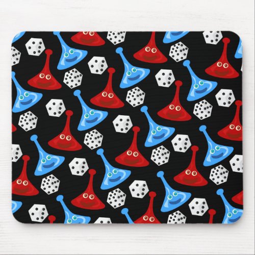 Fun and Games Pattern Mouse Pad
