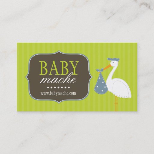 Customizable Fun and Modern Baby Boutique Business Cards