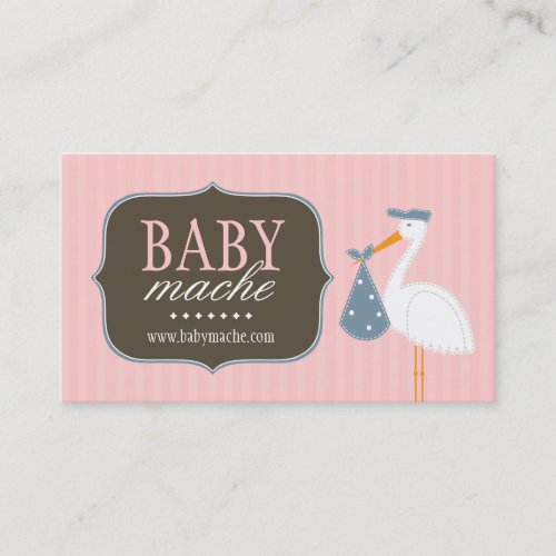 Fun and Modern Baby Boutique Business Cards