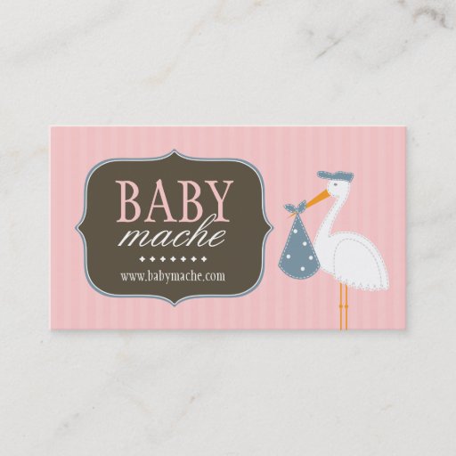 Customizable Fun and Modern Baby Boutique Business Cards