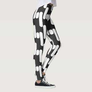 Fun and modern black and white leggins leggings