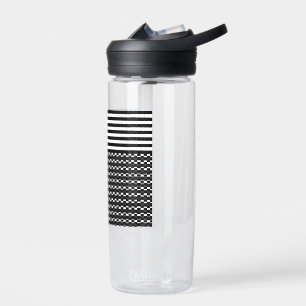 Fun and Pretty Black and White Water Bottle