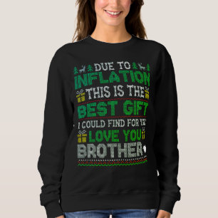Fun and quirky Christmas t-shirt for siblings Sweatshirt