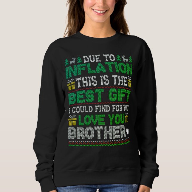 Fun and quirky Christmas t-shirt for siblings Sweatshirt (Front)