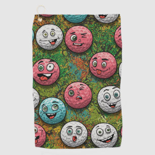 Fun and Quirky Golf Balls Design Towel