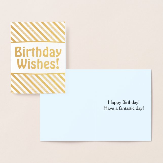 Fun and Silly "Birthday Wishes!" Card (Display)