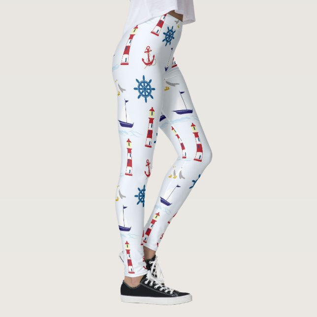 Fun and Simple Nautical Leggings (Right)