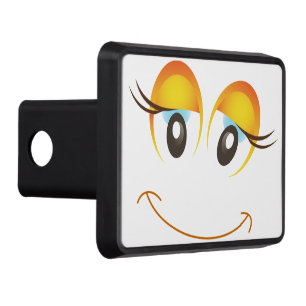 Fun and Simple Smiling Face Trailer Hitch Cover