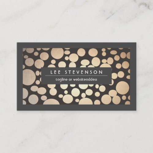 Fun Gold Leaf  Look Modern and Trendy Boutique Business Card