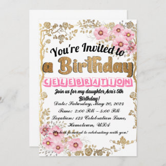 Fun and Whimsical Birthday Invitation for Kids