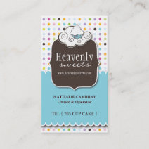 Fun and Whimsical Cupcake | Bakery Business Card