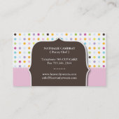 Fun and Whimsical Cupcake | Bakery Business Card (Back)
