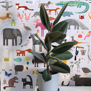 Fun Animal Art Wallpaper