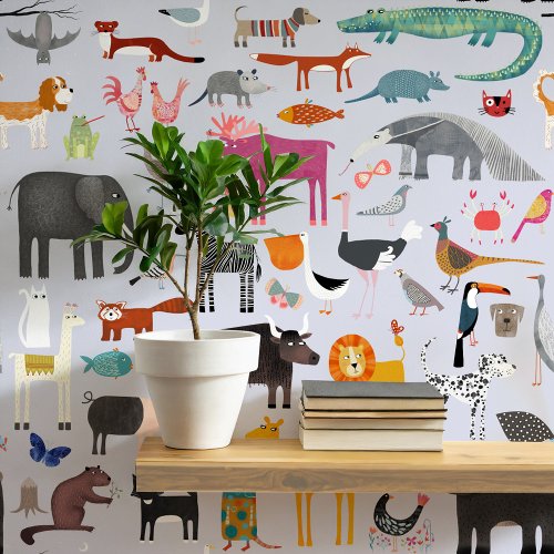 Fun Animal Art Wallpaper