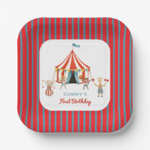 Fun  Animal Circus Tent First Birthday 