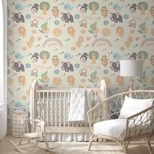 Fun Animal Design - Background Changeable Wallpaper (Kids)